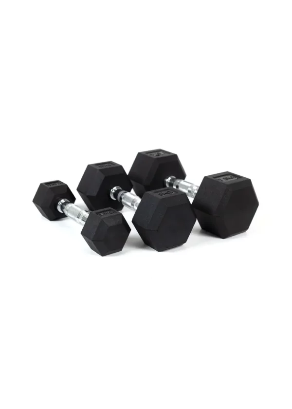 IRONBULL RUBBER HEX DUMBBELL PAIR (PER 1KG - LKR 1,000) - Image 3