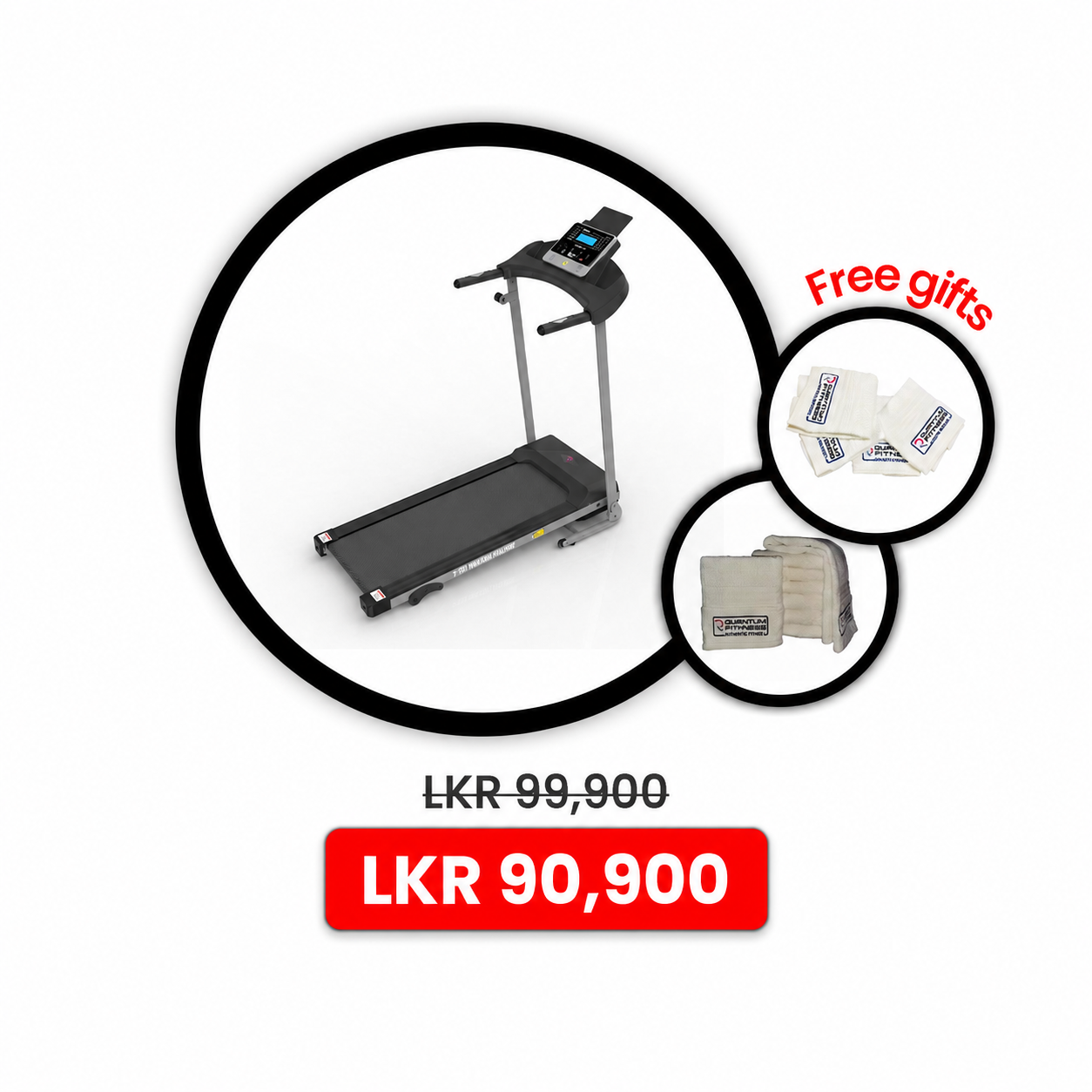 T101 Treadmill + Hand Towel & Face Towel