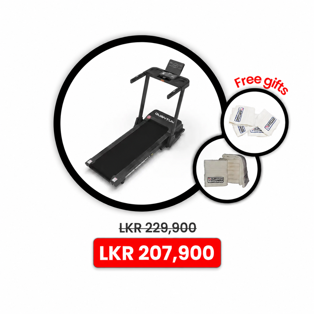 T218 Treadmill + Hand Towel & Face Towel